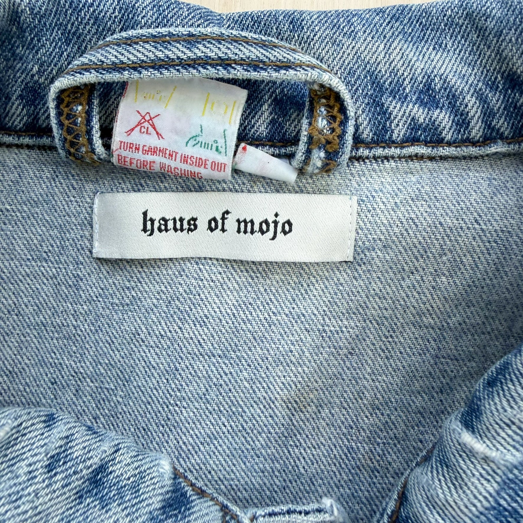 J- HOM Rolling Stones & Kiss Reworked Denim Jacket - M