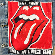 J- HOM Rolling Stones & Kiss Reworked Denim Jacket - M