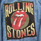 J- HOM Rolling Stones Blanket Lined Reworked Denim Jacket - 40/M