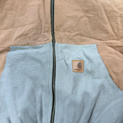 J- Carhartt Reworked Brown/Navy Hooded Jacket - L