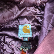 J- Carhartt Reworked Navy/Maroon Hooded Jacket - M