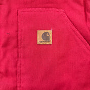 J- Carhartt Reworked Red Work Vest - M
