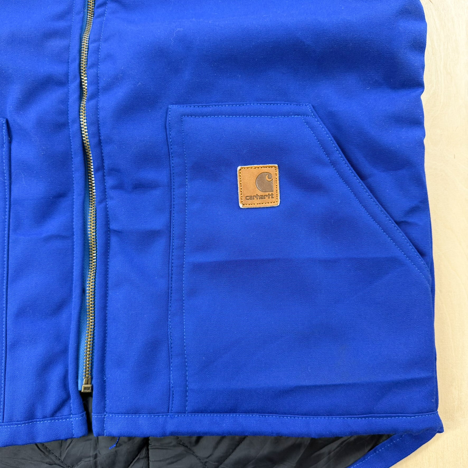 J- Carhartt Reworked Blue Work Vest - M