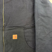 J- Carhartt Reworked Black Collared Jacket - L