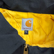 J- Carhartt Reworked Black Collared Jacket - L