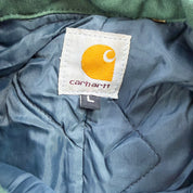 J- Carhartt Reworked Green/Brown Collared Jacket - L