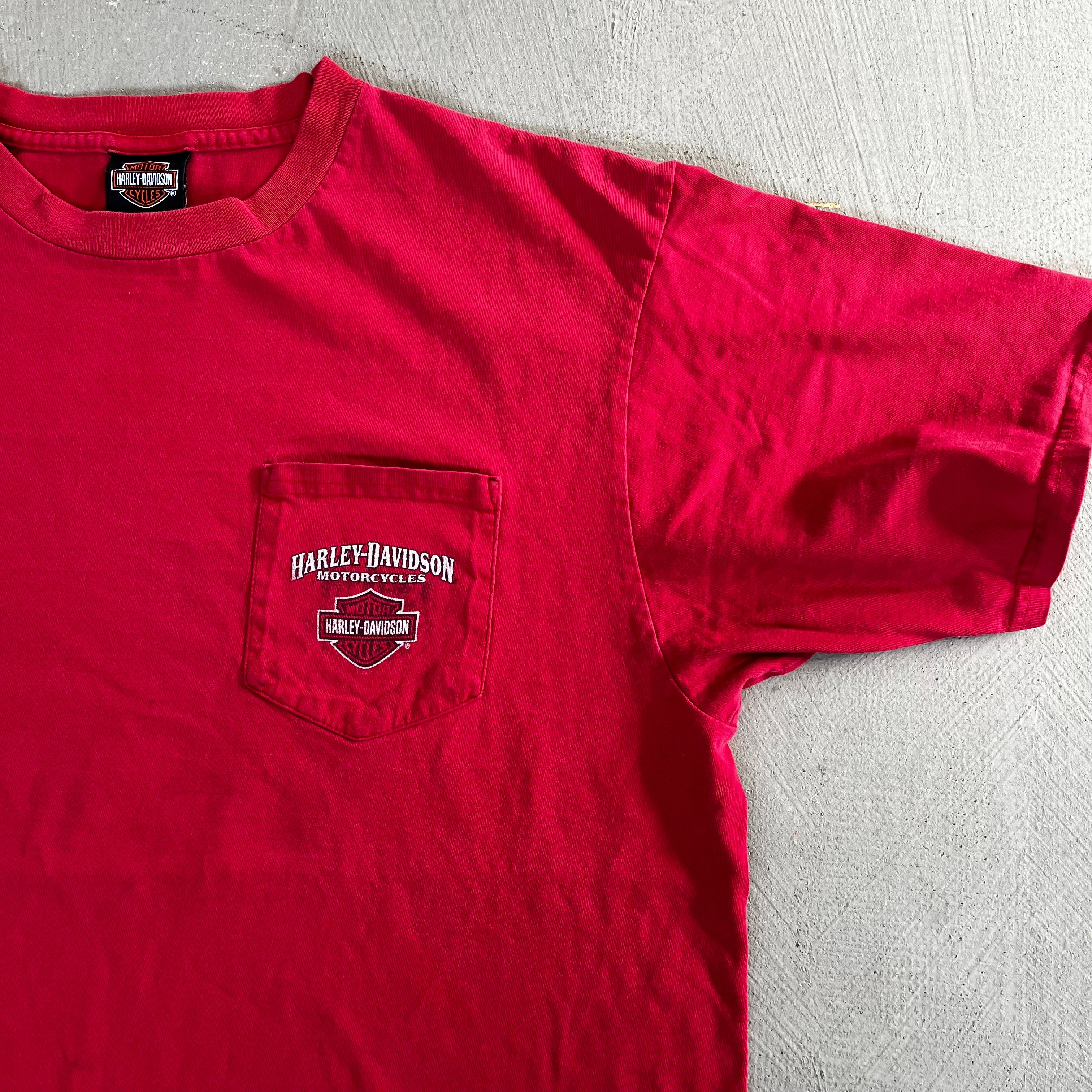 F- Vintage Harley Davidson Mesa Arizona Graphic Pocket Tee