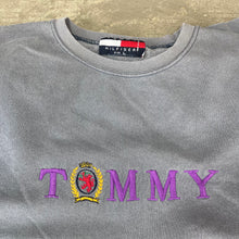 Load image into Gallery viewer, F- Vintage Tommy Hilfiger Embroidered Text &amp; Crest Crewneck
