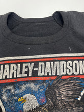 Load image into Gallery viewer, D- Vintage Harley Davidson Canadian Flag Follow No One Crewneck
