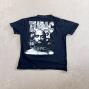 F- Vintage Tupac Text & Picture Billboard Pro Tag Tee