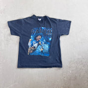 F- Vintage Garth Brook Concert Picture Hanes Heavyweight Tag Tee