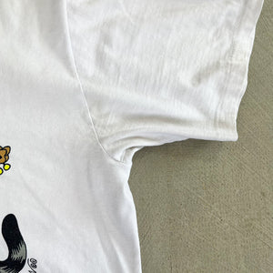 F- Vintage Hippie & Business Cats Funny Single Stitch Tee