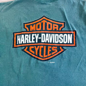 F- Vintage Harley Davidson Standing The Test Of Time Motorcycle Single Stitch Tee