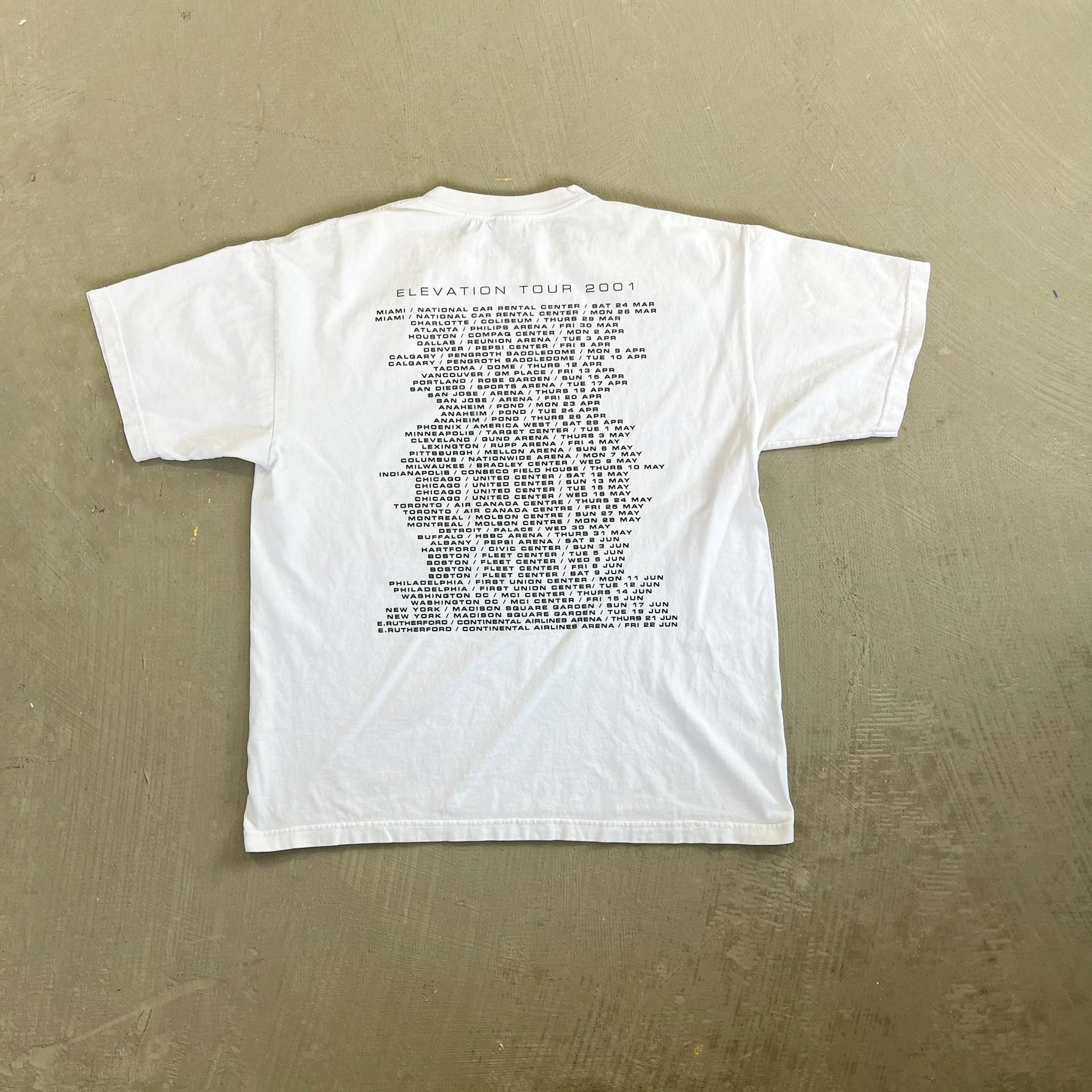 F- Vintage '01 U2 Elevation Tour Picture Tee