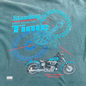 F- Vintage Harley Davidson Standing The Test Of Time Motorcycle Single Stitch Tee