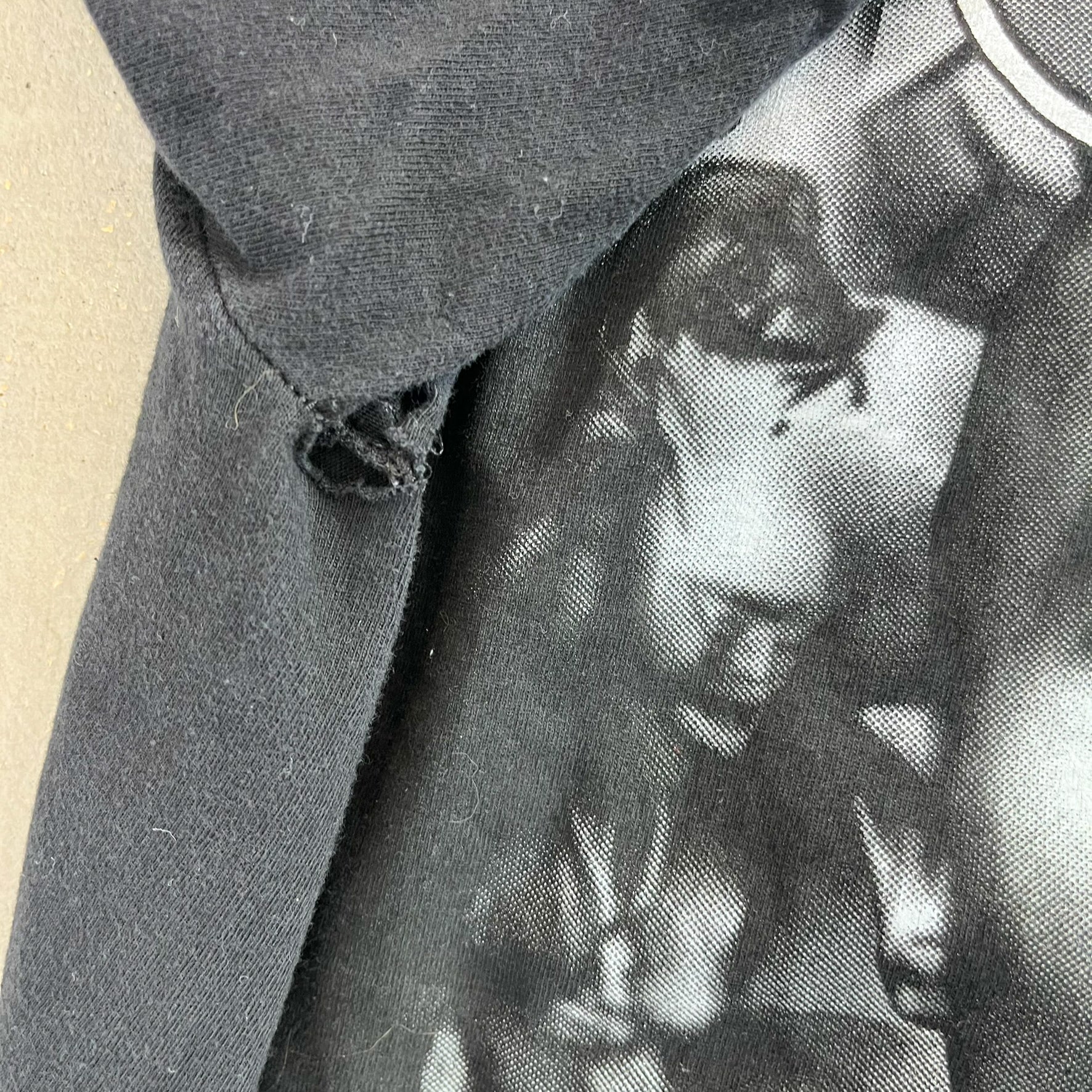 F- Vintage Tupac Text & Picture Billboard Pro Tag Tee
