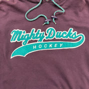 F- Vintage Anaheim Mighty Ducks NHL Starter Embroidered Text Hoodie