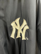 Load image into Gallery viewer, Z- Vintage Jeff Hamilton Yankees MLB Bronx Bombers Reversible Leather Varsity Jacket
