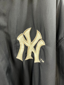 Z- Vintage Jeff Hamilton Yankees MLB Bronx Bombers Reversible Leather Varsity Jacket