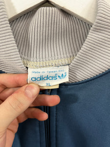 Z- Vintage 80s Adidas Track Jacket Grey/Blue