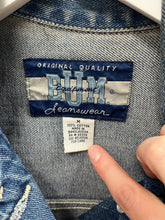 Load image into Gallery viewer, Z- Vintage B.U.M Equipment Patches Denim Jacket
