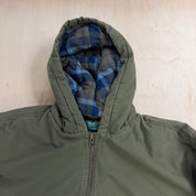 Vintage Woolrich Green Label Collection Quilt Lined Zip Up Canvas Jacket - XL