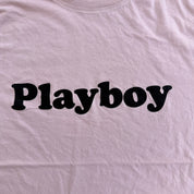 J- Vintage Playboy Felt Logo Tee - L