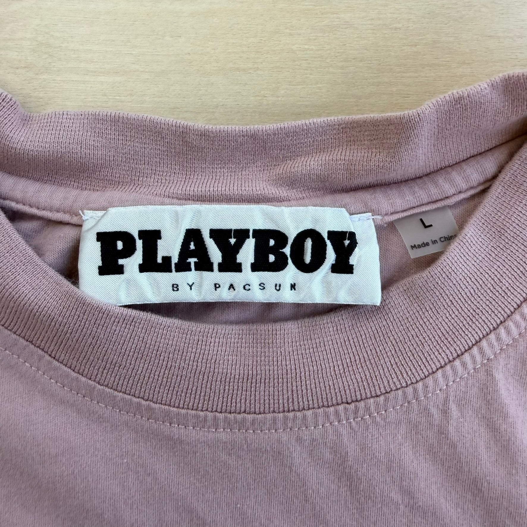 J- Vintage Playboy Felt Logo Tee - L