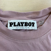 J- Vintage Playboy Felt Logo Tee - L