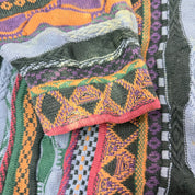 F- Vintage Tosani Vertical Pattern Made In Canada Knit Sweater