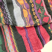 F- Vintage Tosani Vertical Pattern Made In Canada Knit Sweater