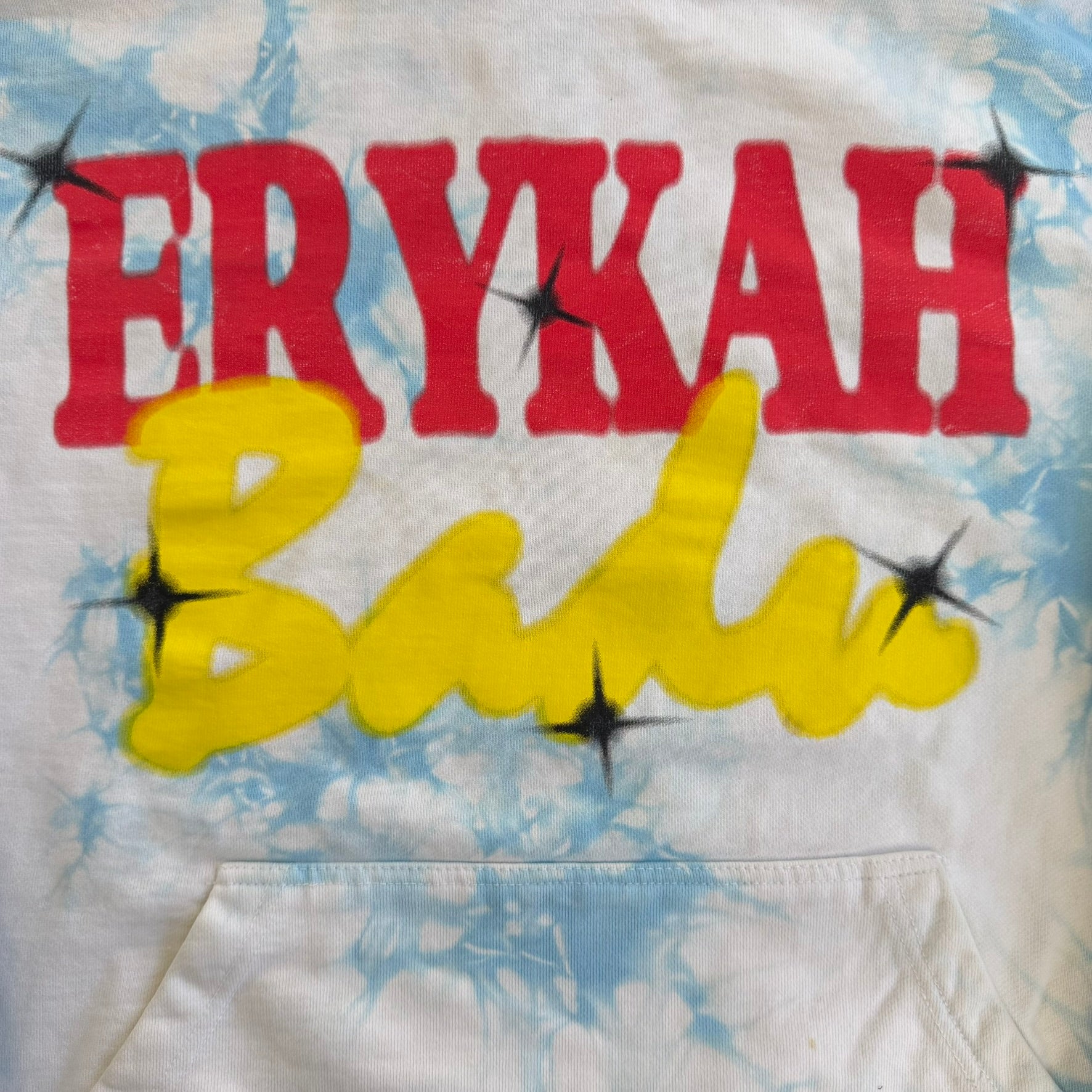 J- Vintage Erykah Badu Call Tyrone Acid Wash Hoodie - L