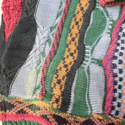 F- Vintage Tosani Vertical Pattern Made In Canada Knit Sweater