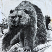 J- Vintage Grizzly Jumbo Print Graphic Made In USA Single Stitch Tee - XL