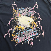 J- Vintage Feel The Wind Eagle & Thunder Graphic Tee - L