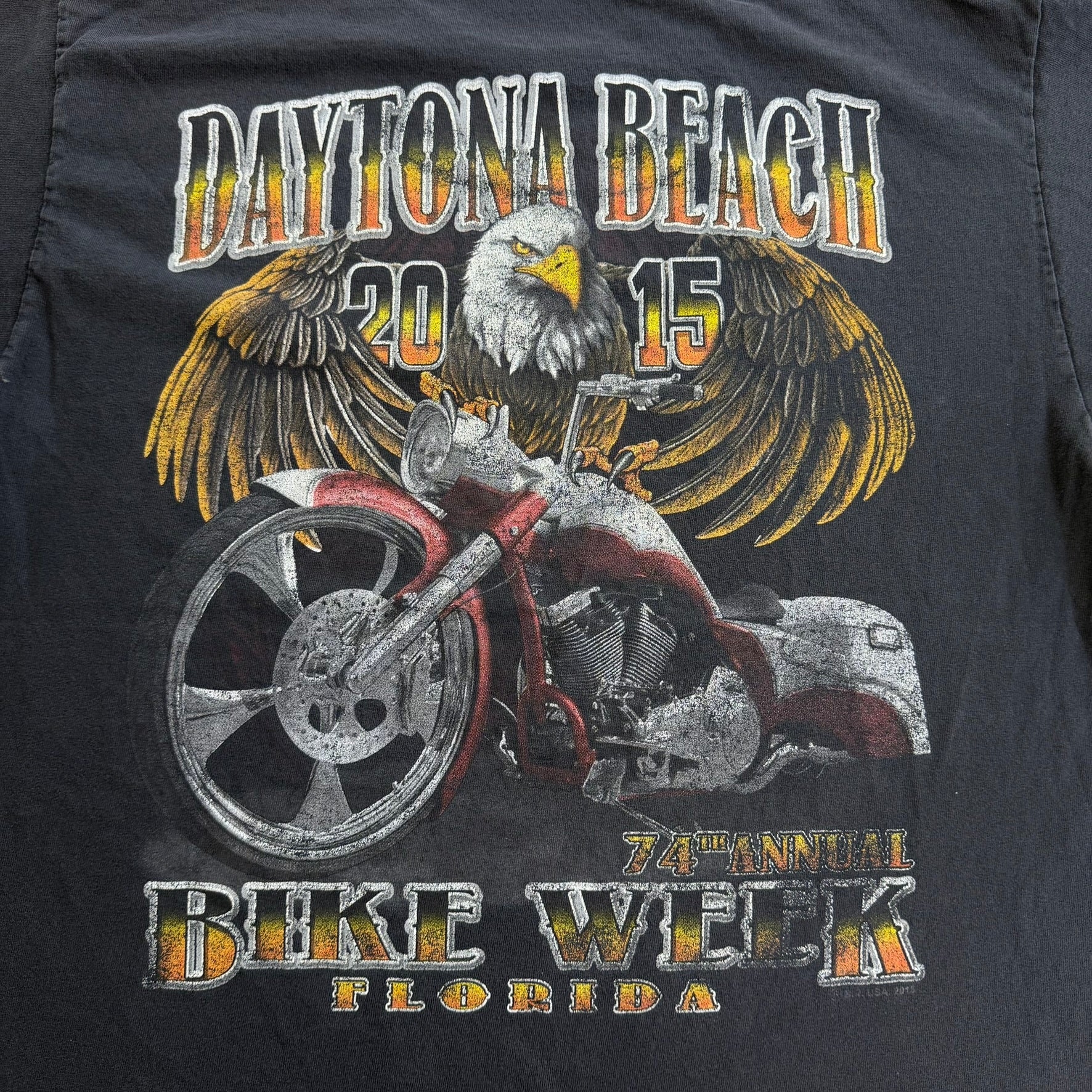 J- '15 Daytona Beach Bike Week Florida Graphic Tee - L