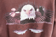 Load image into Gallery viewer, Vintage Alaska Eagles &amp; Fishes Crewneck
