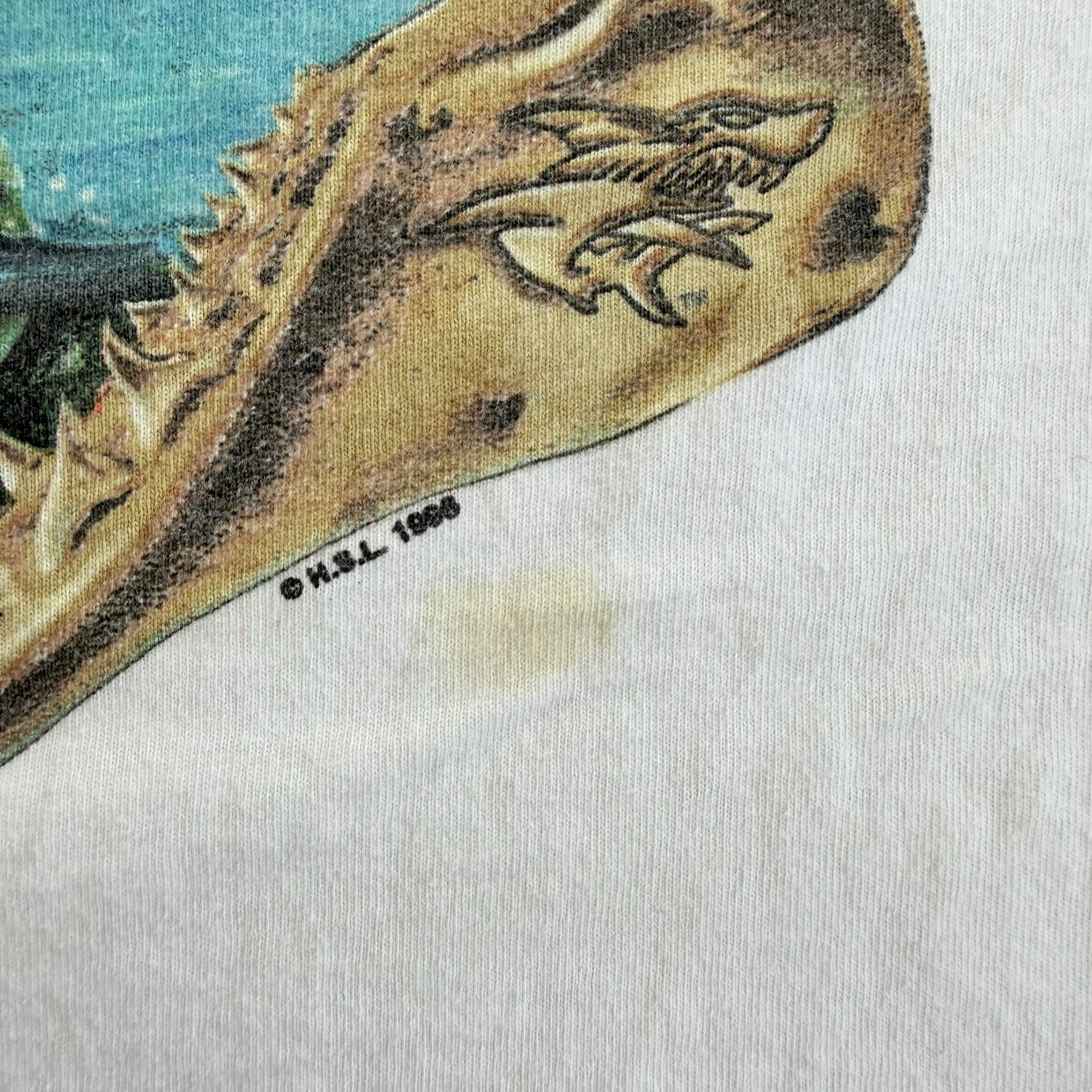 J- Vintage Maui & Sons Logo & Graphic Made In USA Single Stitch Tee - L