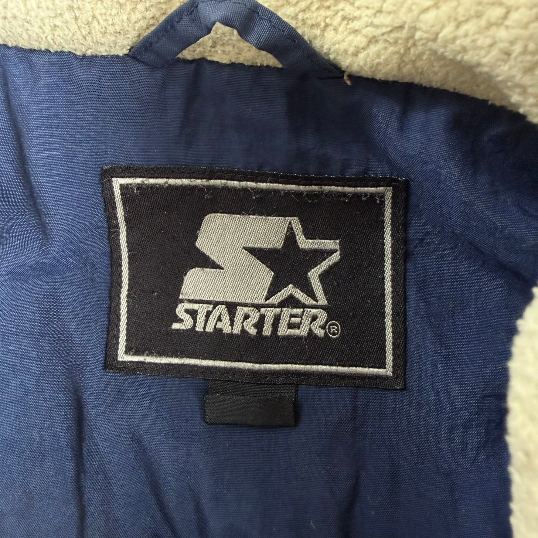 Vintage '00 NFL Super Bowl 34 Starter Fleece Lined Winter Jacket - XL