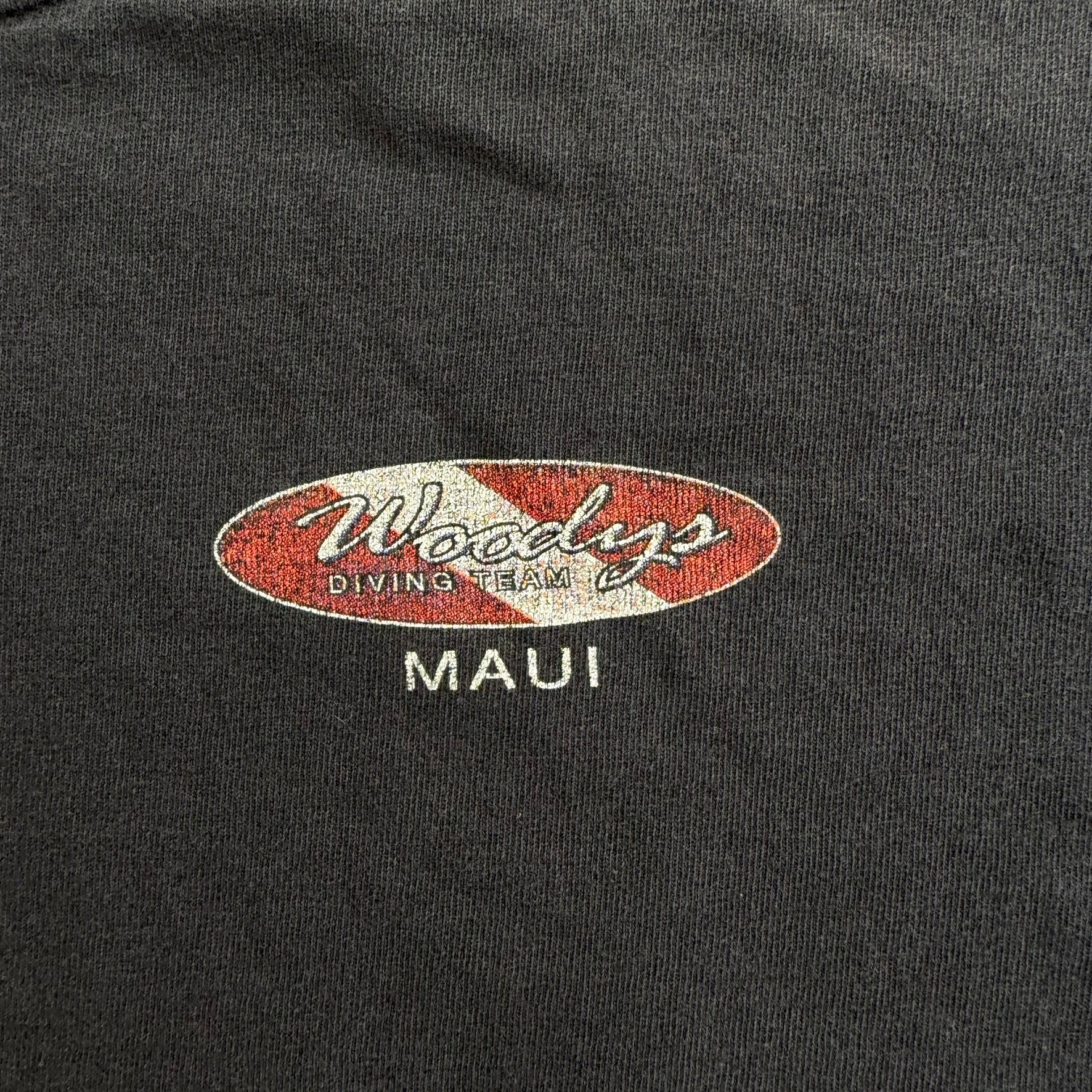 J- Vintage '99 Maui & Sons Woody's Driving Team Graphic Tee - L