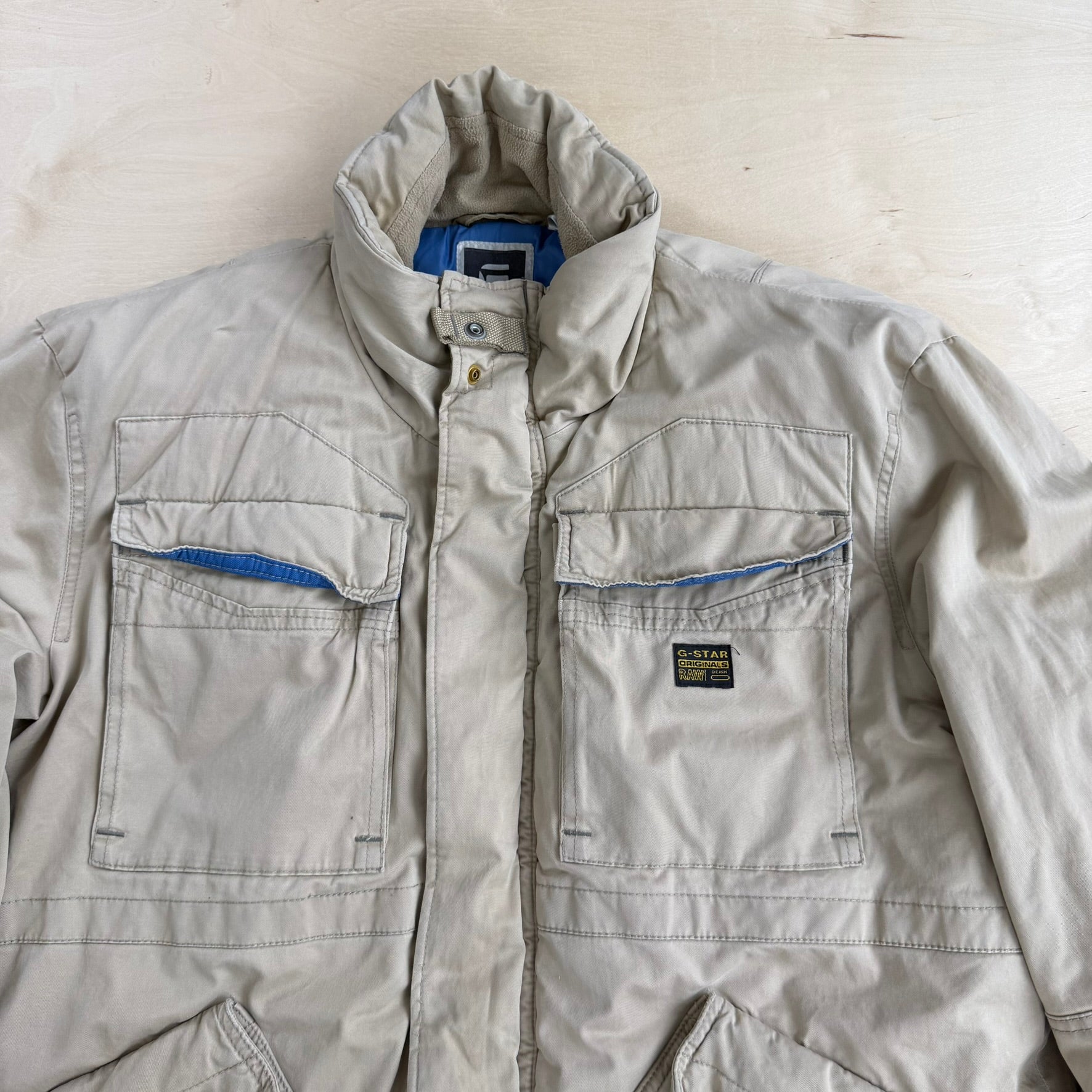 Vintage G Star Originals Quilt Lined Zip Up Winter Jacket - 2XL