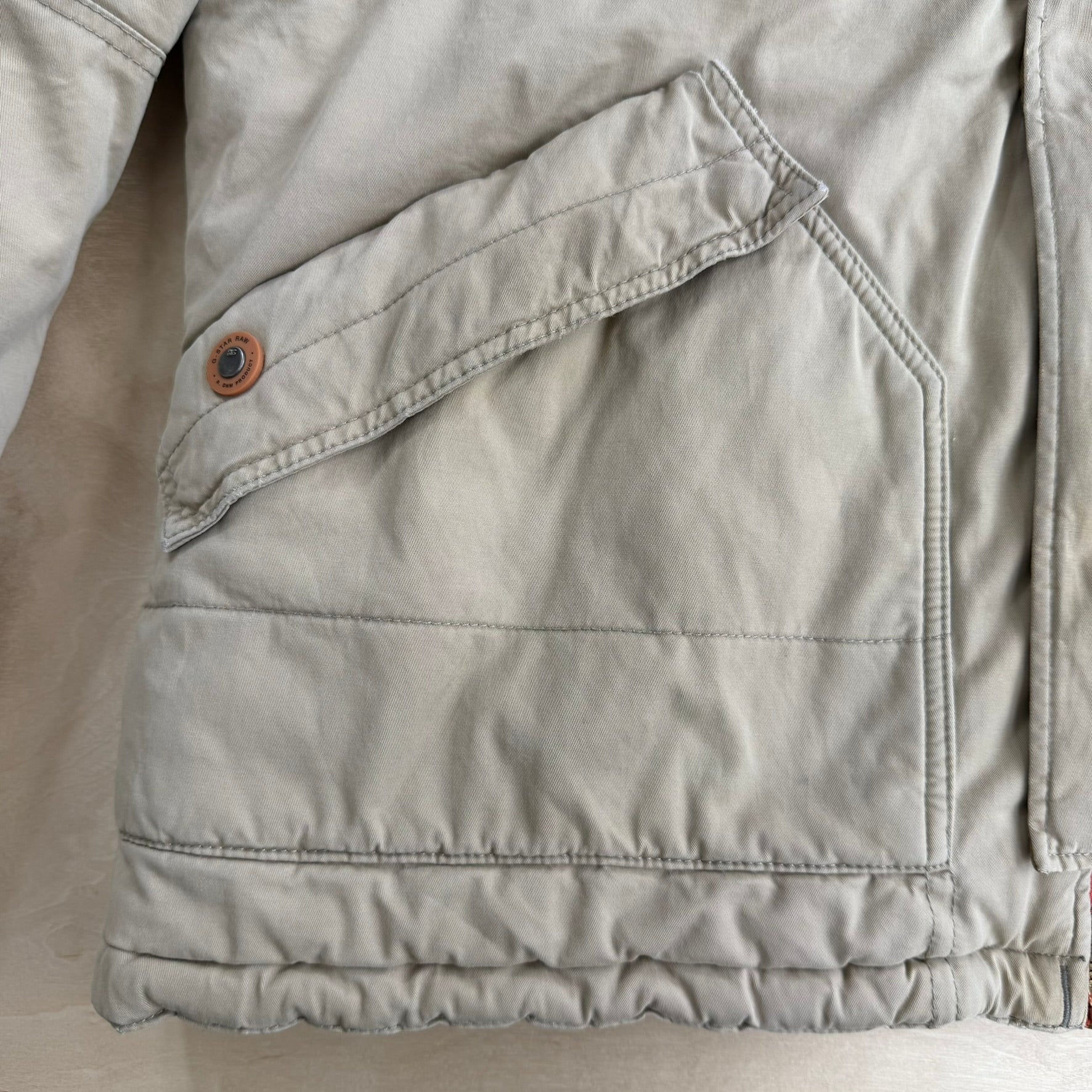 Vintage G Star Originals Quilt Lined Zip Up Winter Jacket - 2XL