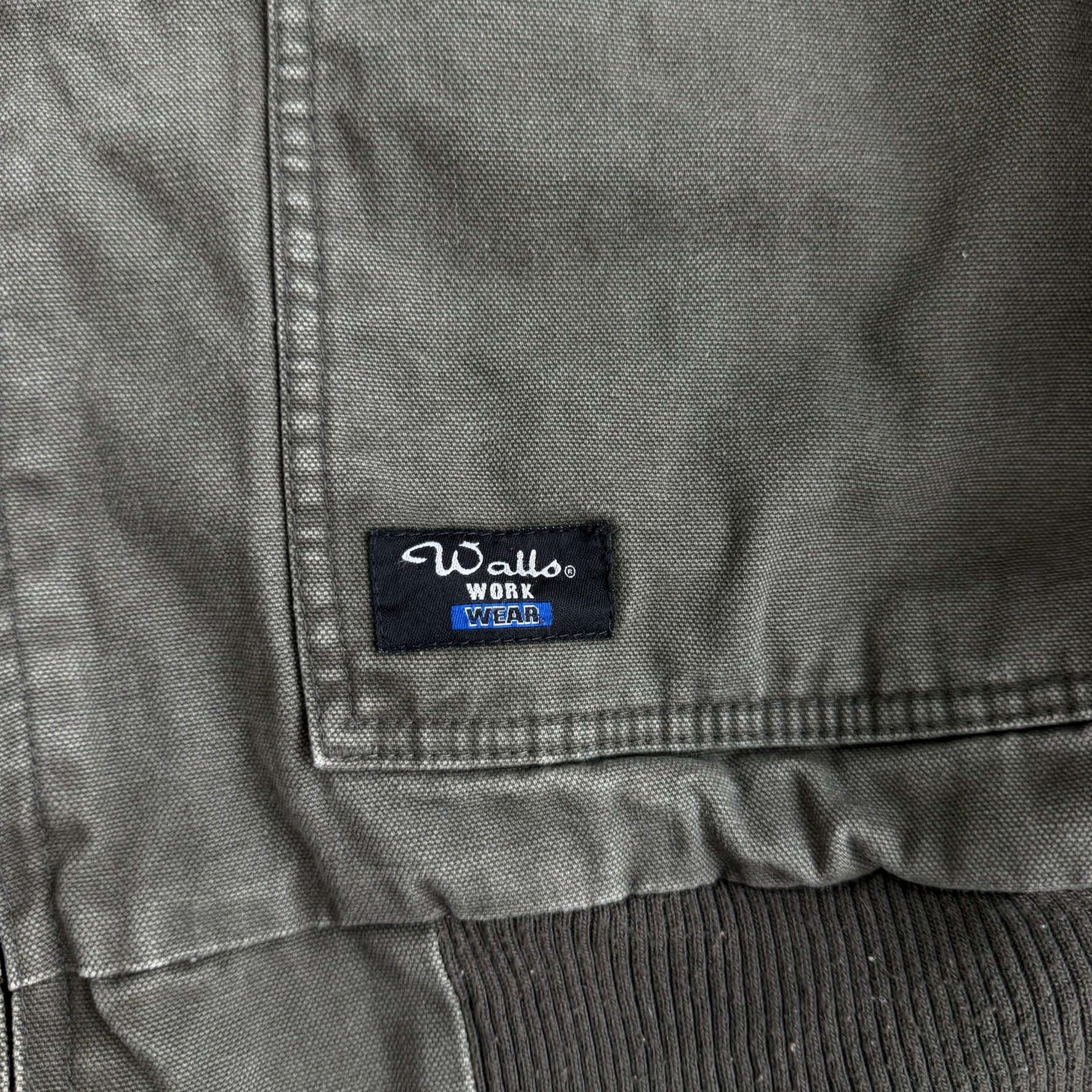 Vintage Walls Workwear Olive Green Hooded Workwear Jacket - 2XL