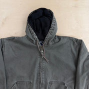 Vintage Walls Workwear Olive Green Hooded Workwear Jacket - L