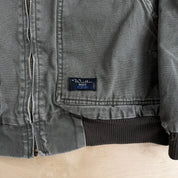 Vintage Walls Workwear Olive Green Hooded Workwear Jacket - L