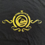J- Vintage Quicksilver Logo Gold Foil Graphic Tee - XL