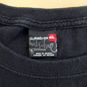 J- Vintage Quicksilver Logo Gold Foil Graphic Tee - XL