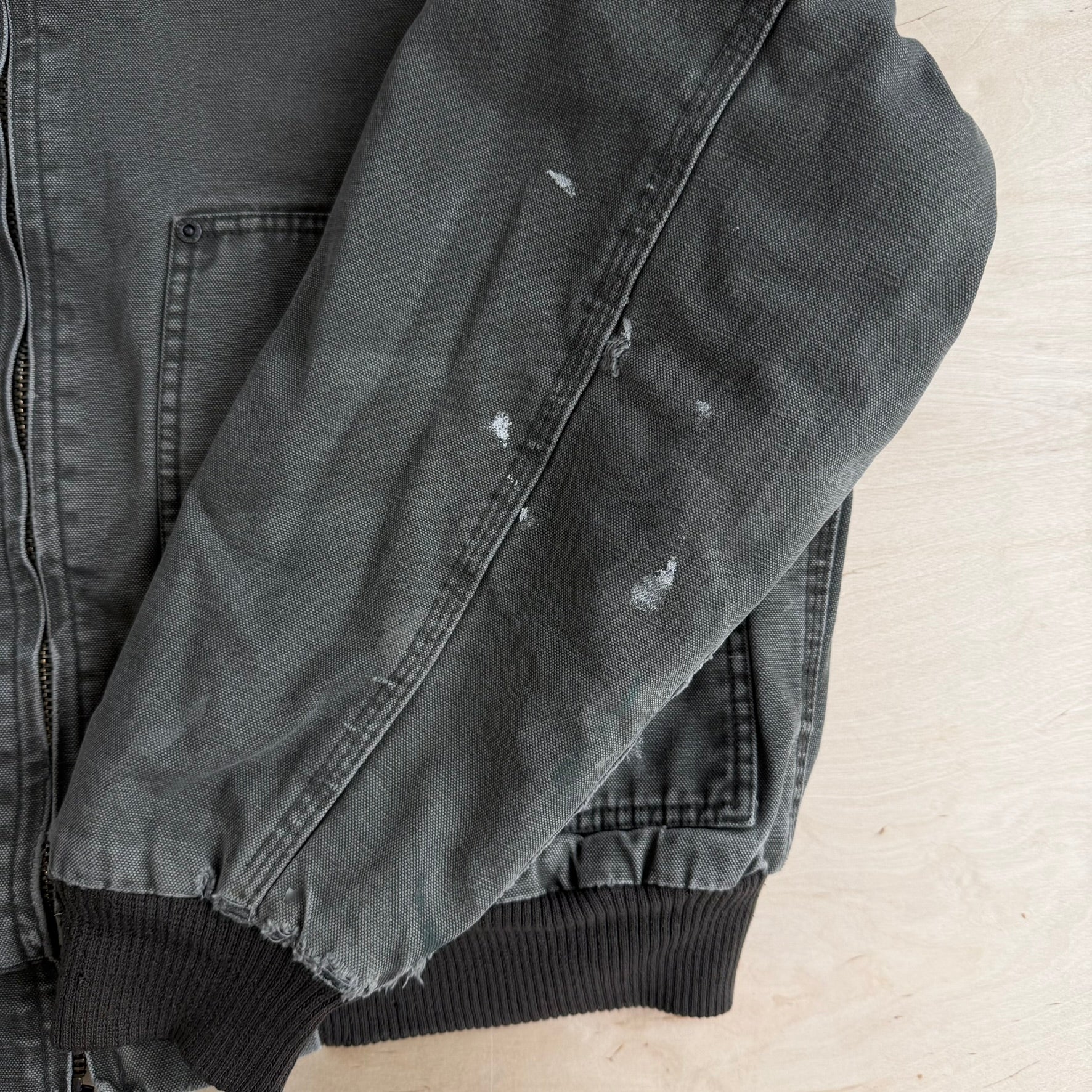 Vintage Walls Workwear Olive Green Hooded Workwear Jacket - L
