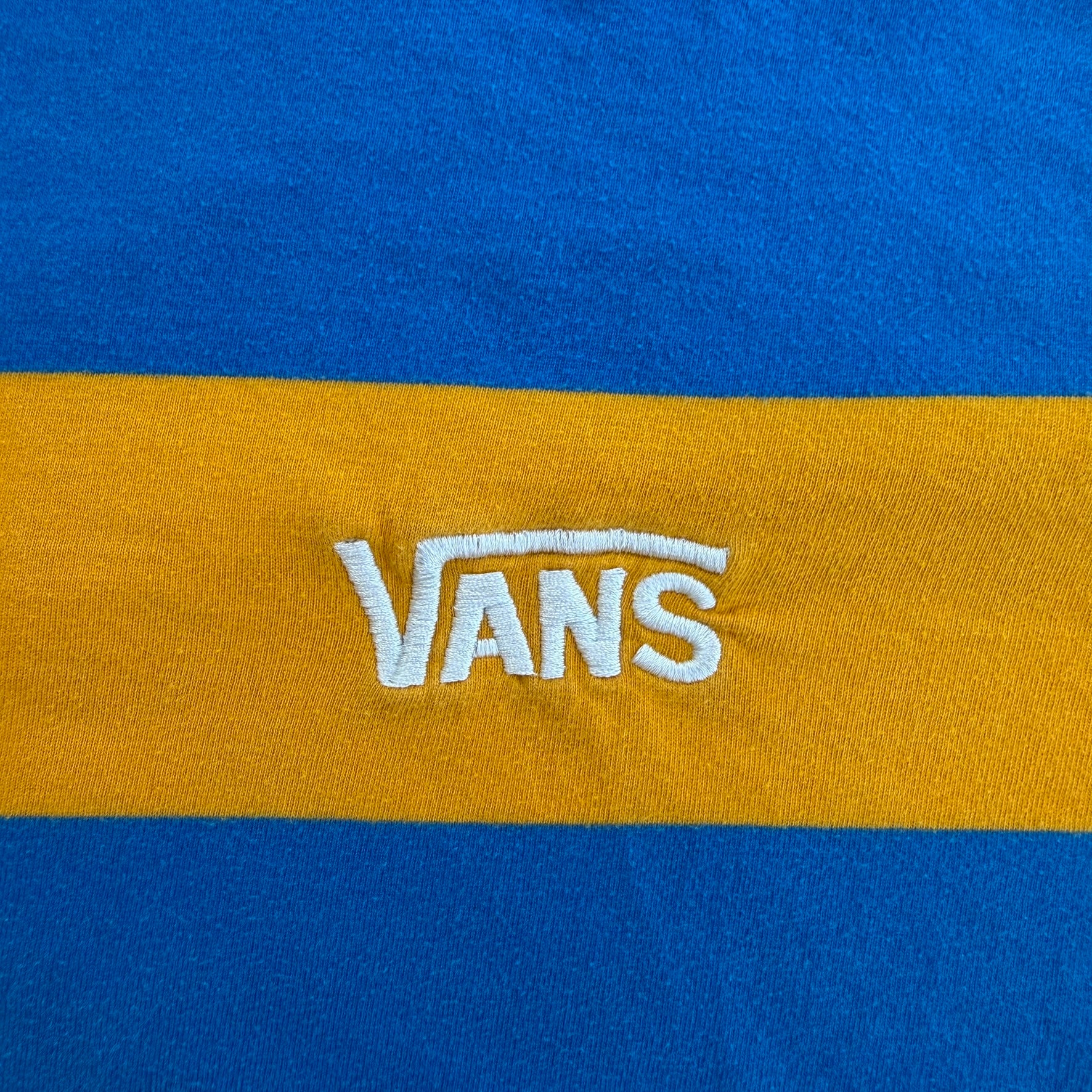 J- Vans Embroidered Logo Striped Tee - L
