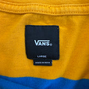J- Vans Embroidered Logo Striped Tee - L